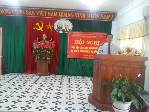 Hội nghị Tổng kết công tác Đảng bộ Sở Lao động – TB&XH  năm 2018 và phương hướng nhiệm vụ năm 2019